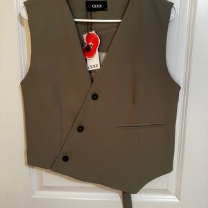 Cider Khaki Double-Breasted Vest